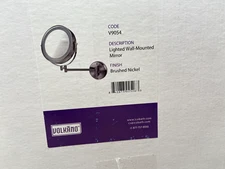 ICO Bath Volkano V9054 19-1/2"Wx 13-1/2" Modern Circular  Mirror Home Decor