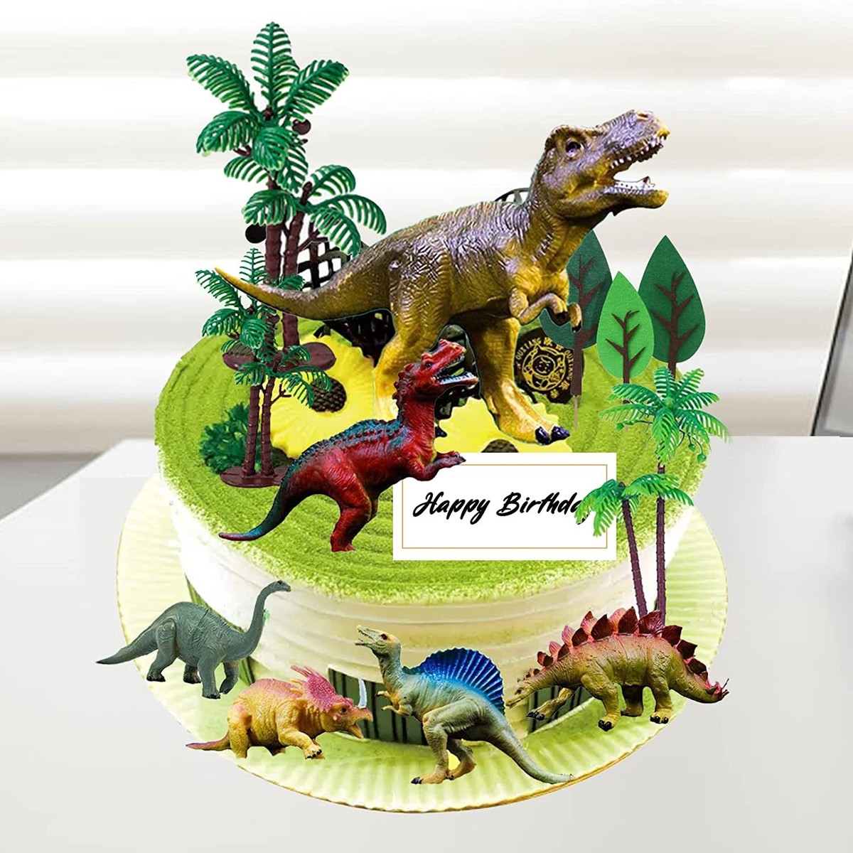 OuMuaMua Dinosaur Toys, Plastic Dinosaur Figure Set, Ideal