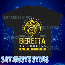 New BERETTA Firearms Guns Men's Black T-shirt Funny Size S to 5XL
