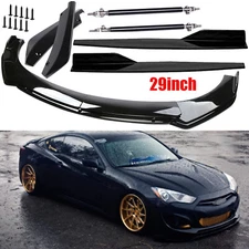 For Hyundai Genesis Coupe Front Bumper Lip Splitter Spoiler Body Kit Side Skirt