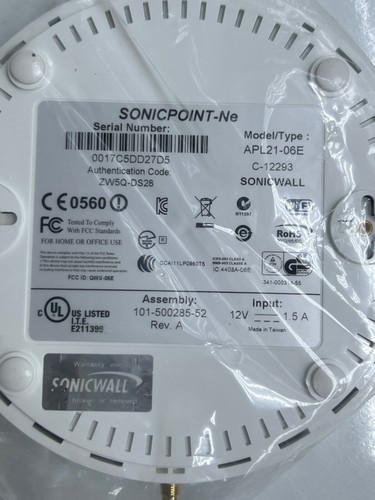 SonicWALL APL21-06E SonicPoint-NE Wireless AP mit Antennen - Bild 7 von 10