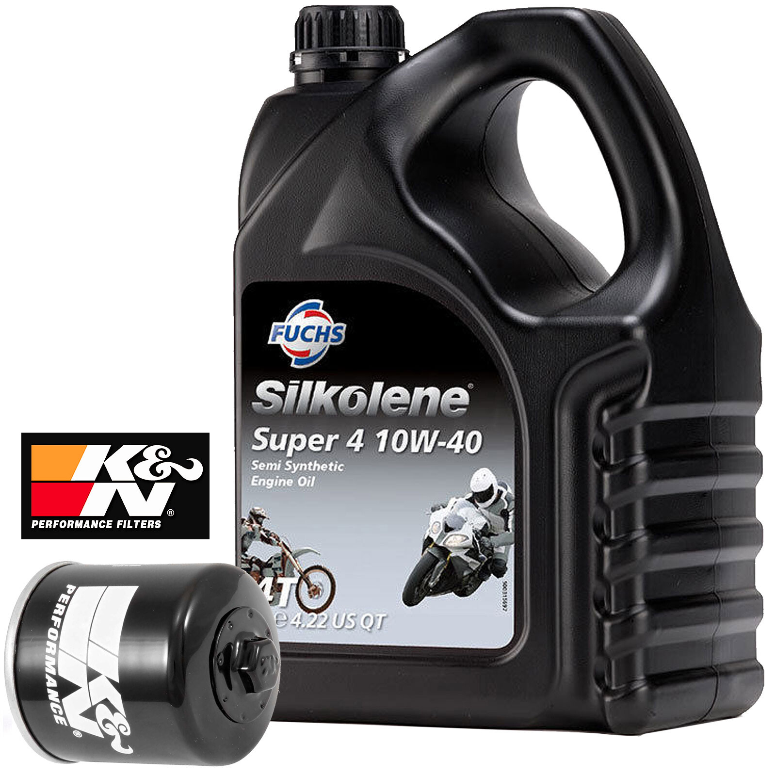 K&N KN303 Oil Filter and 4L FuchsSilkolene Super4 Oil Kit eBay