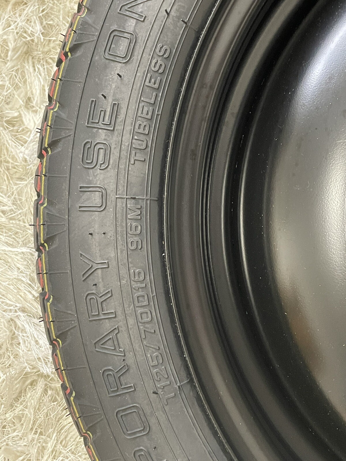 GENUINE TOYOTA YARIS 20132022 125/70 D16 96M SPACE SAVER SPARE WHEEL