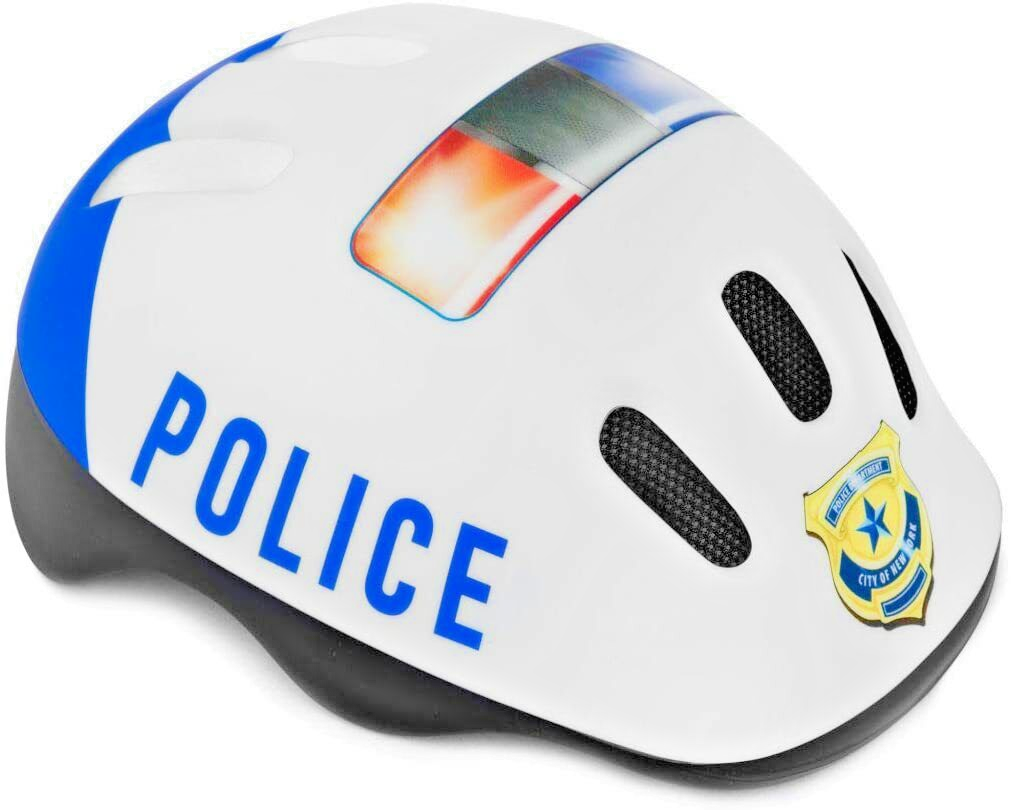 KIDS CHILDRENS GIRLS CYCLE SAFETY HELMET BIKE BICYCLE POLICE 52-56 cm