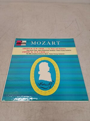 Mozart~Concerto 19 in F Major, Piano & Orchestra~Clara Haskil~Fricsay~Decca LP
