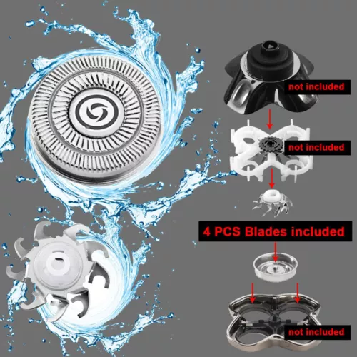 10 Replacement Blades For Pitbull Skull Shaver Platinum Gold Silver Butterfly - Bild 9 von 18