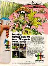 Monsanto  Roundup Original Vintage Print Ad