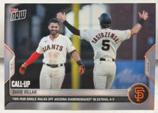 David Villar 10/2/2022 Topps Now MLB Walk-Off Call-Up #1005 - GIANTS - SP /547