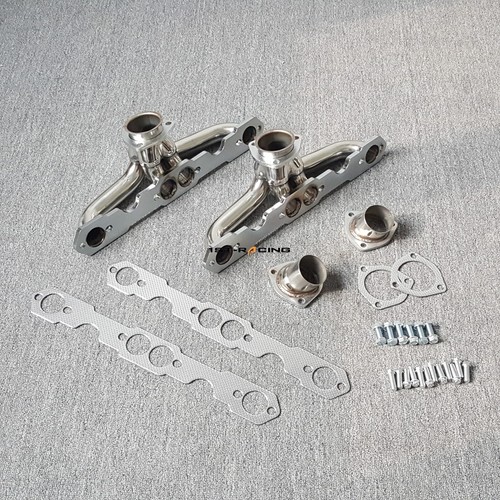 Super Short Exhaust Headers for Small Block Chevy Impala Nova Corvette SBC - Picture 2 of 3