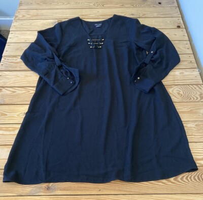 navy silk long sleeve dress 4-Ply Silk Long Sleeve Cocoon Dress Dark Navy / 0 / R125SL1657