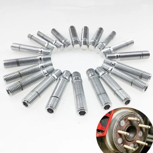 20×M14*1.5 to M12x1.5 Extended Wheel Stud Conversion Tall Lug Bolt Screw Adapter - Picture 3 of 22