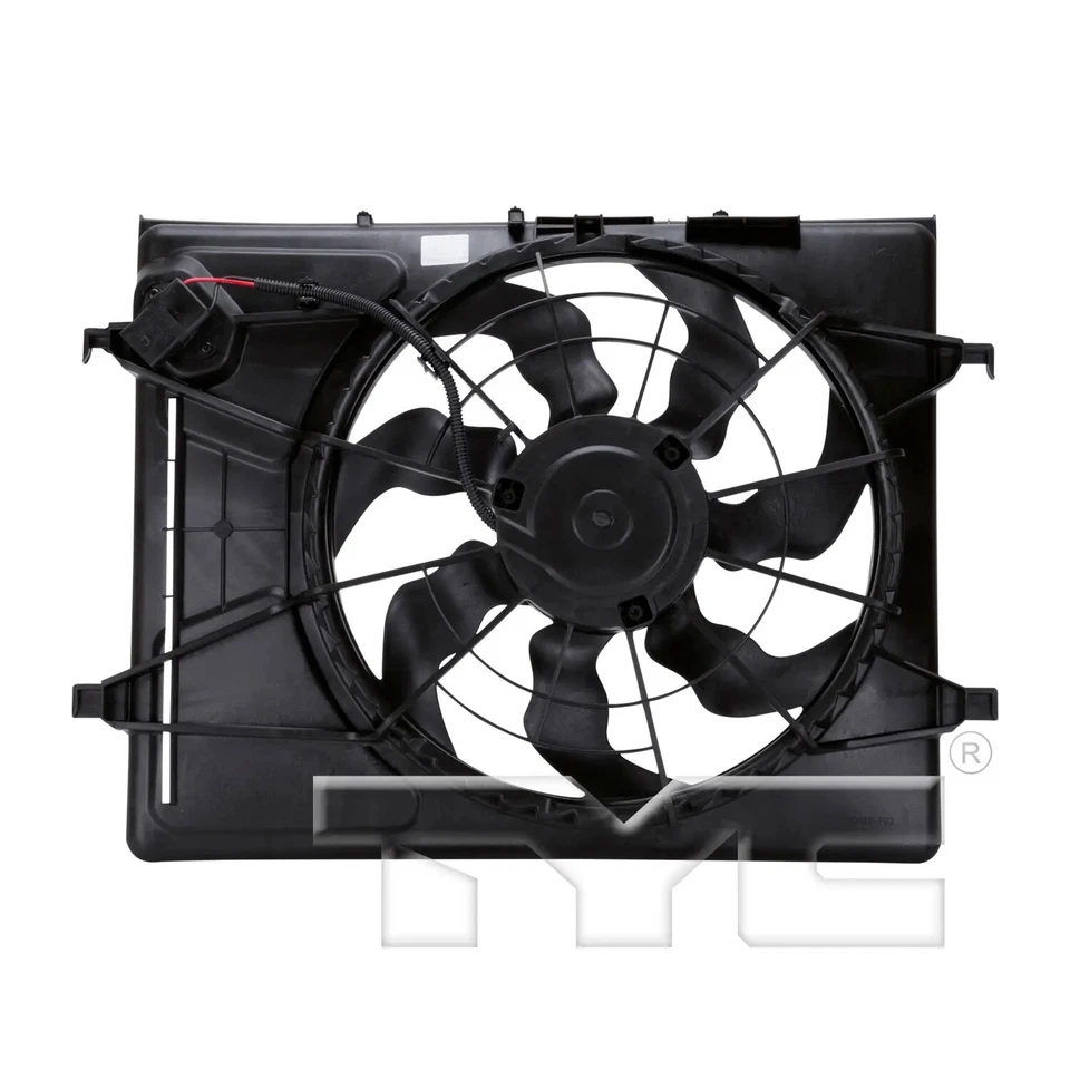 TYC 621710 Dual Radiator and Condenser Fan Assembly For 07-10 Hyundai Elantra - Image 3 of 4