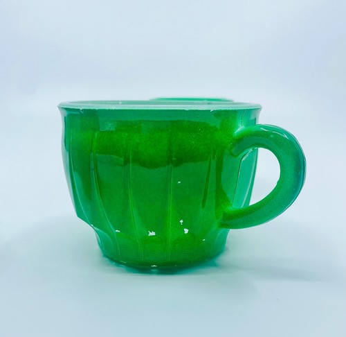 Set di 8 coppe ciotole punch verde e giallo vintage Jeannette ""Slick & Sassy"" (6 once) - Foto 10 di 15