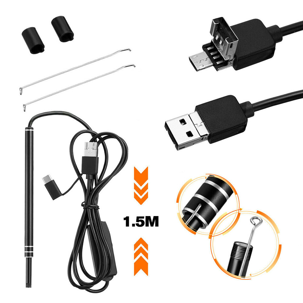 LED Ear Endoscope HD Otoscope Ear Wax Cleaning Camera Tool Cleaner