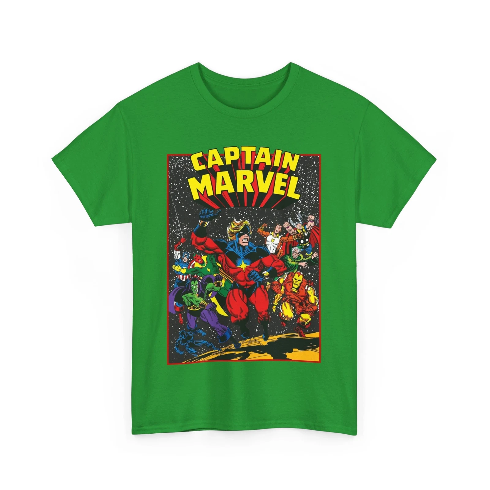 Captain Marvel T-Shirt - Marvel Comics - Jim Starlin Art - Mar-Vell - Kree