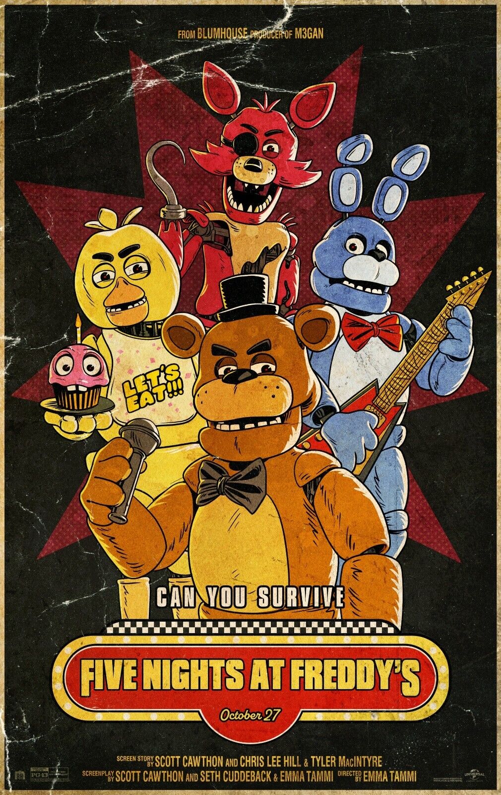 FNaF Movie Golden Freddy Poster Mock-up : r/fivenightsatfreddys