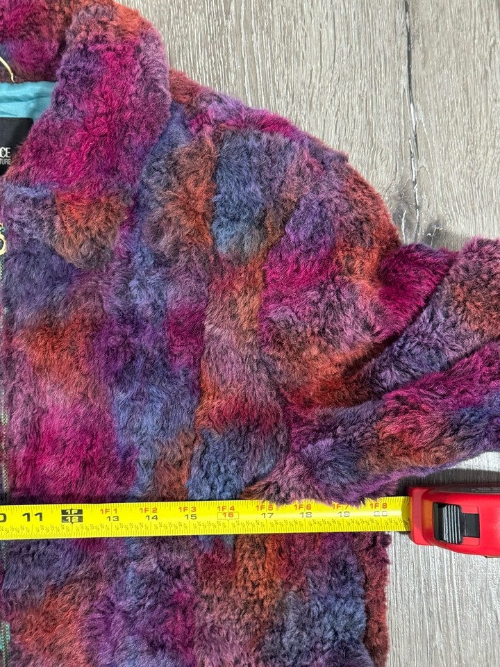 Versace Jeans Couture Jacket Womens XL Multicolor Faux Fur Full Zip eBay