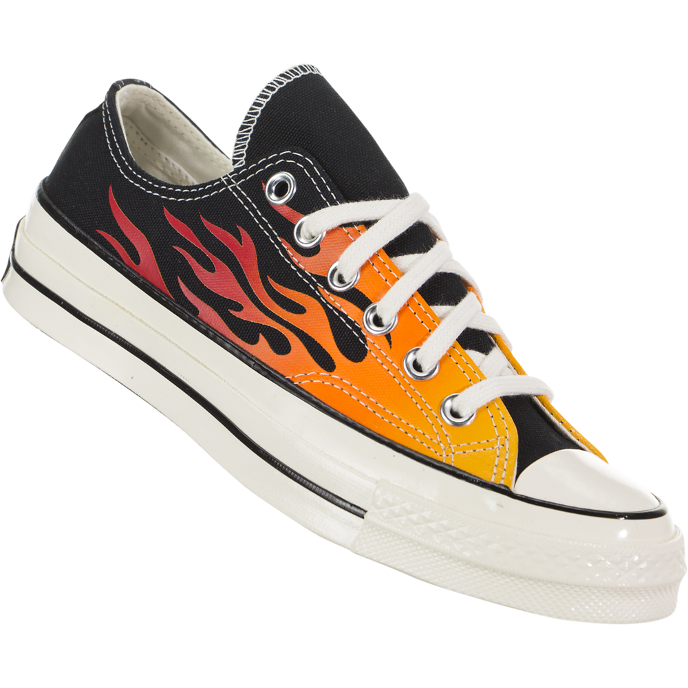 Converse Archive Print Chuck 70 FLAMES 167813C Black/Enamel Red/Egret Fire