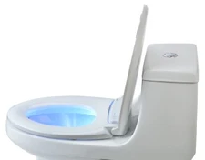 LumaWarm - ROUND Heated Electric Warm Toilet Seat Nightlight White New