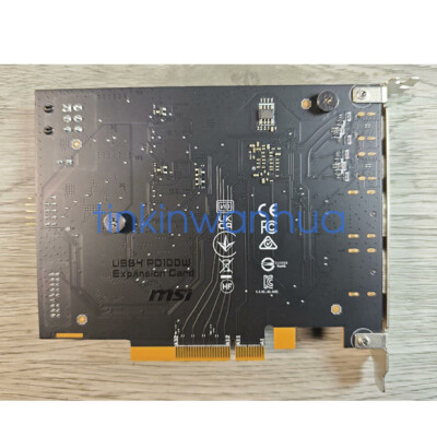 For MSI USB4 PD100W Expansion Card 2xUSB 4.0 (USB-C) 2xDisplayPort