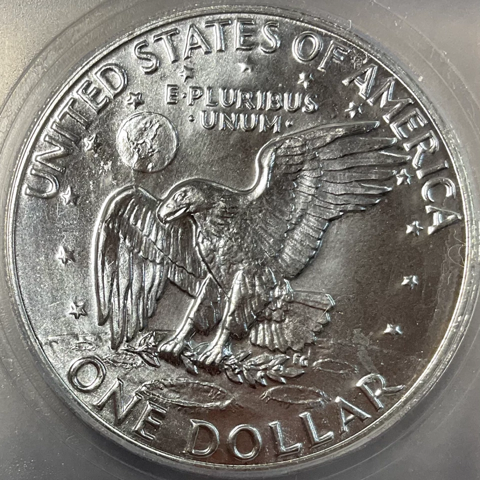 1974 S EISENHOWER SILVER DOLLAR ICG MS69 FINEST & SPOTLESS - Lists $2200 - Image 4 of 4