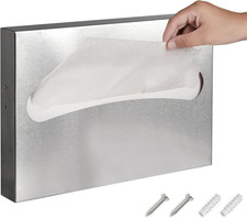Toilet Seat Cover Dispenser,Commercial Stainless Steel Brushed Toilet Seat Cover