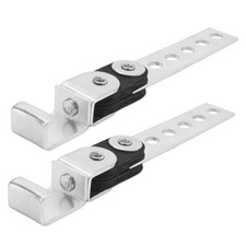 2-Pack Swivel Exhaust Hangers - Universal Rotating Muffler Brackets Open Style