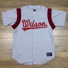 Long Beach Wilson Bruins #13 California Game Worn High School Baseball Jersey L