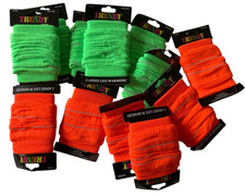 10 pairs womens leg wamers ladies footless knee one size green yellow orange mix