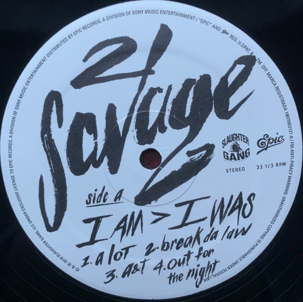 21 Savage - I Am I Was (2xLP, Album) (Mint (M)) - 3144194462