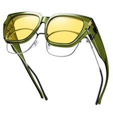 Night Vision Driving Glasses Fit Over Glasses for Women Men, Anti Glare Polar...