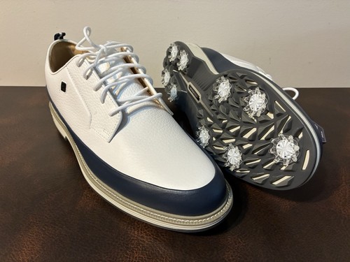 Brand New FootJoy DryJoy Premiere Series Men’s 9.5 Medium 54395 White/Navy Blue - Picture 4 of 8