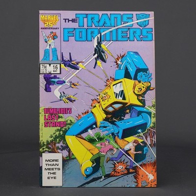 THE TRANSFORMERS #16 Marvel Comics 1986 (CA) Trimpe (W) Kaminski 260306