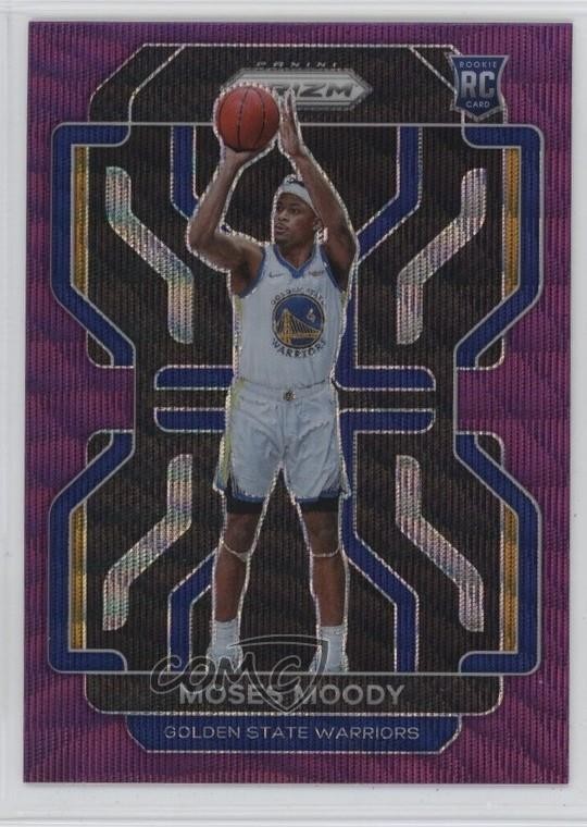 2021-22 Panini Prizm Purple Wave Prizm Moses Moody #308 Rookie RC 06gz