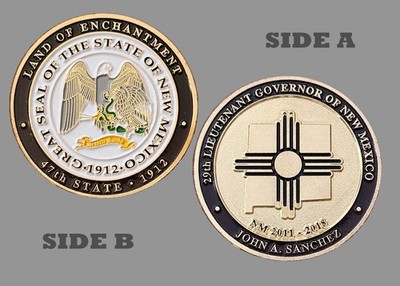 New Mexico Lieutenant Governor John Sanchez Challenge Coin  1#28
