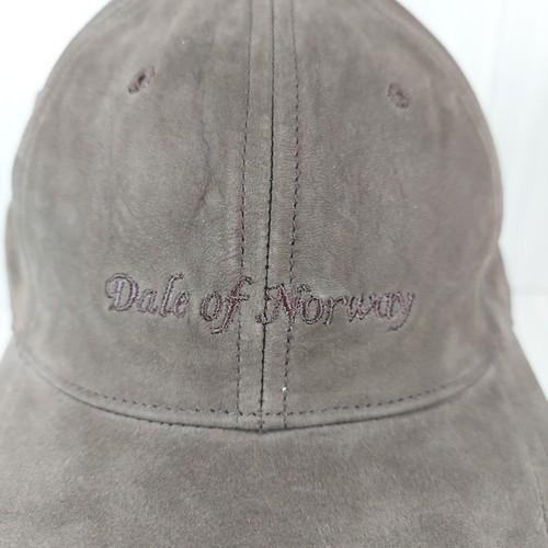 DALE OF NORWAY Real Leather Baseball Hat Adjustable Hook And Loop Made In Korea - Picture 2 of 11