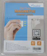 Maisi Baby Proofing Magnetic Cabinet Locks 10 Locks  2 Keys NEW