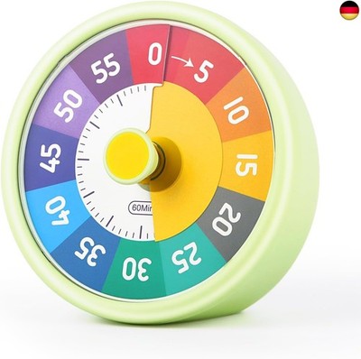 Visueller Timer für Kinder, Countdown Timer, 60 Minuten Visueller Schreibtisch 