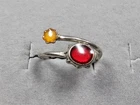 GRANDMA GRABE'S BEAUTIFUL VINTAGE PC 925 STERLING SILVER .94G RING SIZE 3