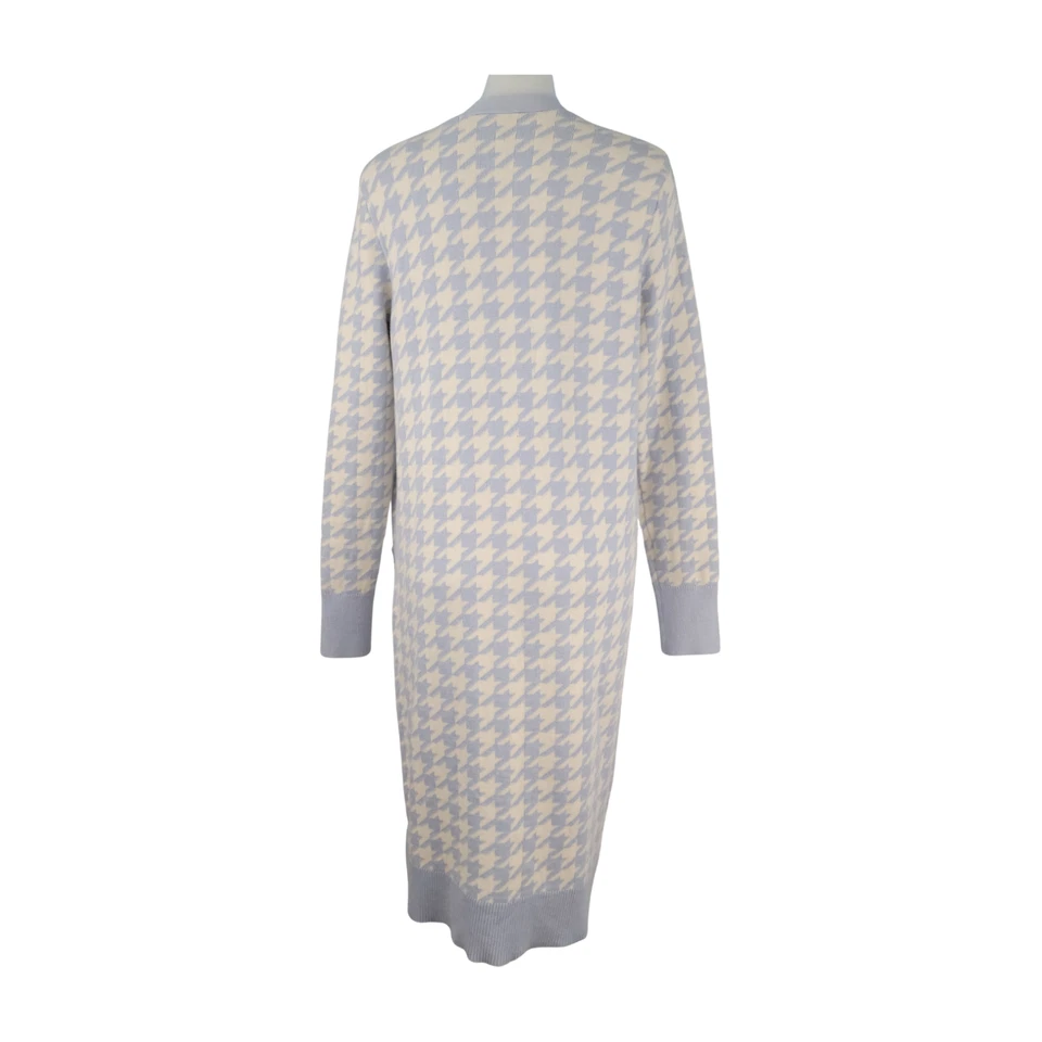 Casaco cardigã Express longo aberto frontal Houndstooth tamanho M - NOVO - Imagem 3 de 4