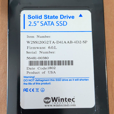 Wintec 120GB 2.5'' SATA Internal SSD Solid State Drive W2SS120G2TA-D41AAB-4D2-SP