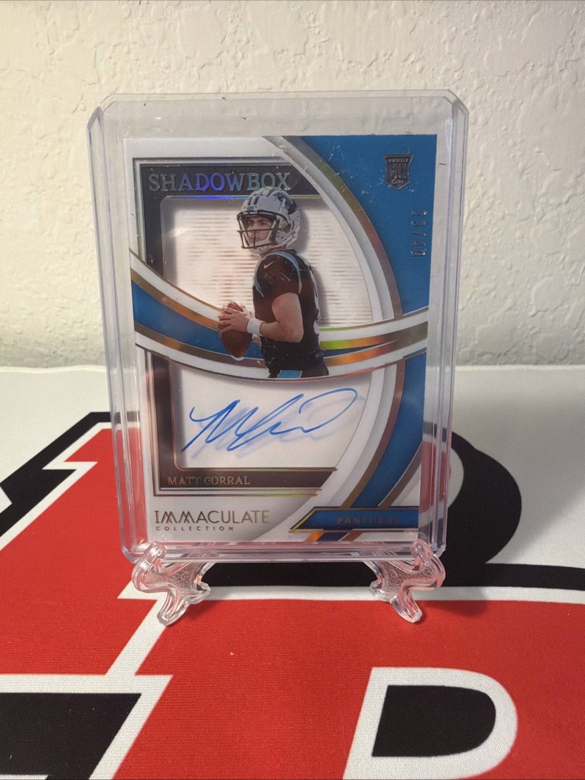 Matt Corral Panini Immaculate Collection Immaculate Rookie Shadowbox Signatures #RSHMCO Base
