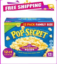 Pop Secret Microwave Popcorn, Movie Theater Butter, Flavor, 3 oz Sharing Bags