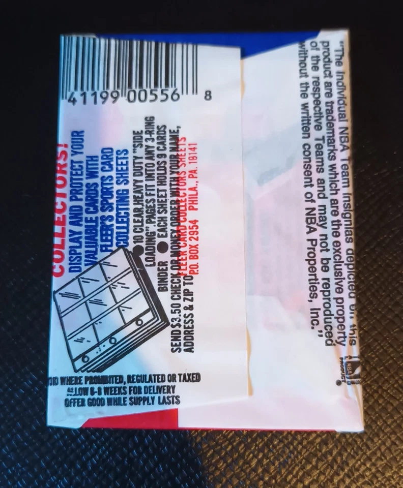 Fleer 1989-90 NBA Pack 15 Cards Jordan Photo Player Sealed Booster New [Cletius] - Photo 2/2