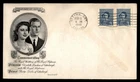 Mayfairstamps Canada FDC 1948 Princess Elizabeth Pair Wedding First Day Cover aa