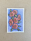 ACEO ORIGINAL Floral Watercolor Poppies Bouquet Red Flowers by Kinsmoor — photo 1