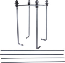 9" Basketball Anchor System Installs In-Ground and Allows Hoop to Move with You