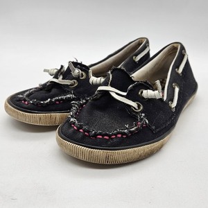 K9 By Rocket Dog Pauly Shoes Women's Size 8 Black Slip-on Boat Deck Shoes 76542