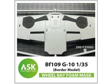 1/35 Bf 109G-10 Wheel Bays Foam Flexibel Express-fit Mask for Border Model
