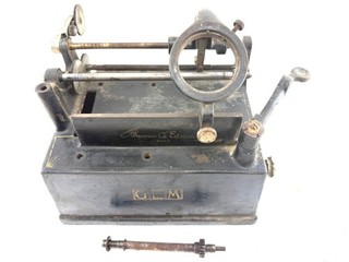 Incomplete Edison GEM Cylinder Phonograph Model B With 2/4 Min Conversion